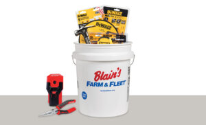 Blain's Farm & Fleet bucket filled with tools