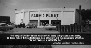 Closed on Thanksgiving, Open 6 AM Black Friday