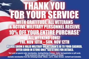 Veteran's Day Weekend