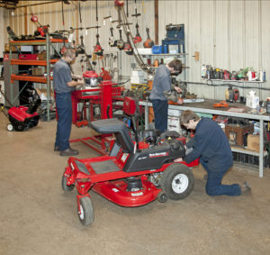 Blain's Farm & Fleet small engine repair center