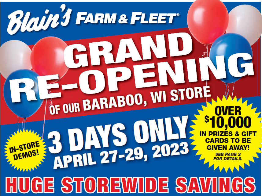 BarabooGOTopGraphic Blain's Farm & Fleet Blog