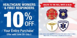 Ad for Salute to Red, White & Blue