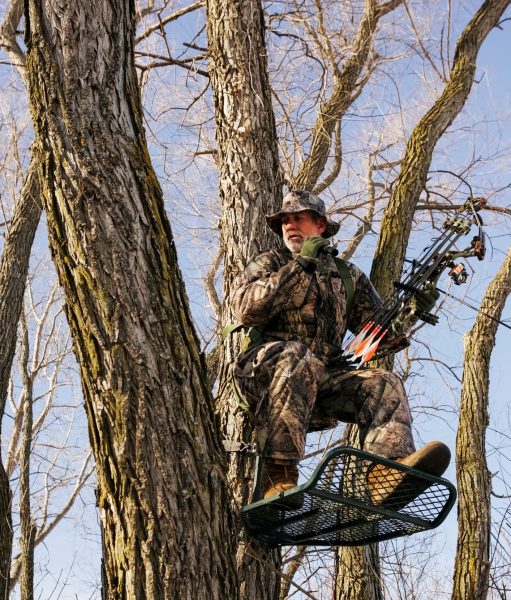Bowhunter In Tree Stand in Winter Blain's Farm & Fleet Blog