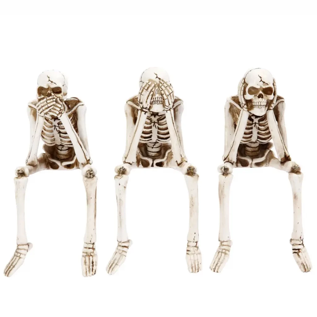 3 skeletons