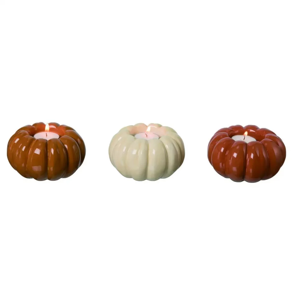 pumpkin tealight holders