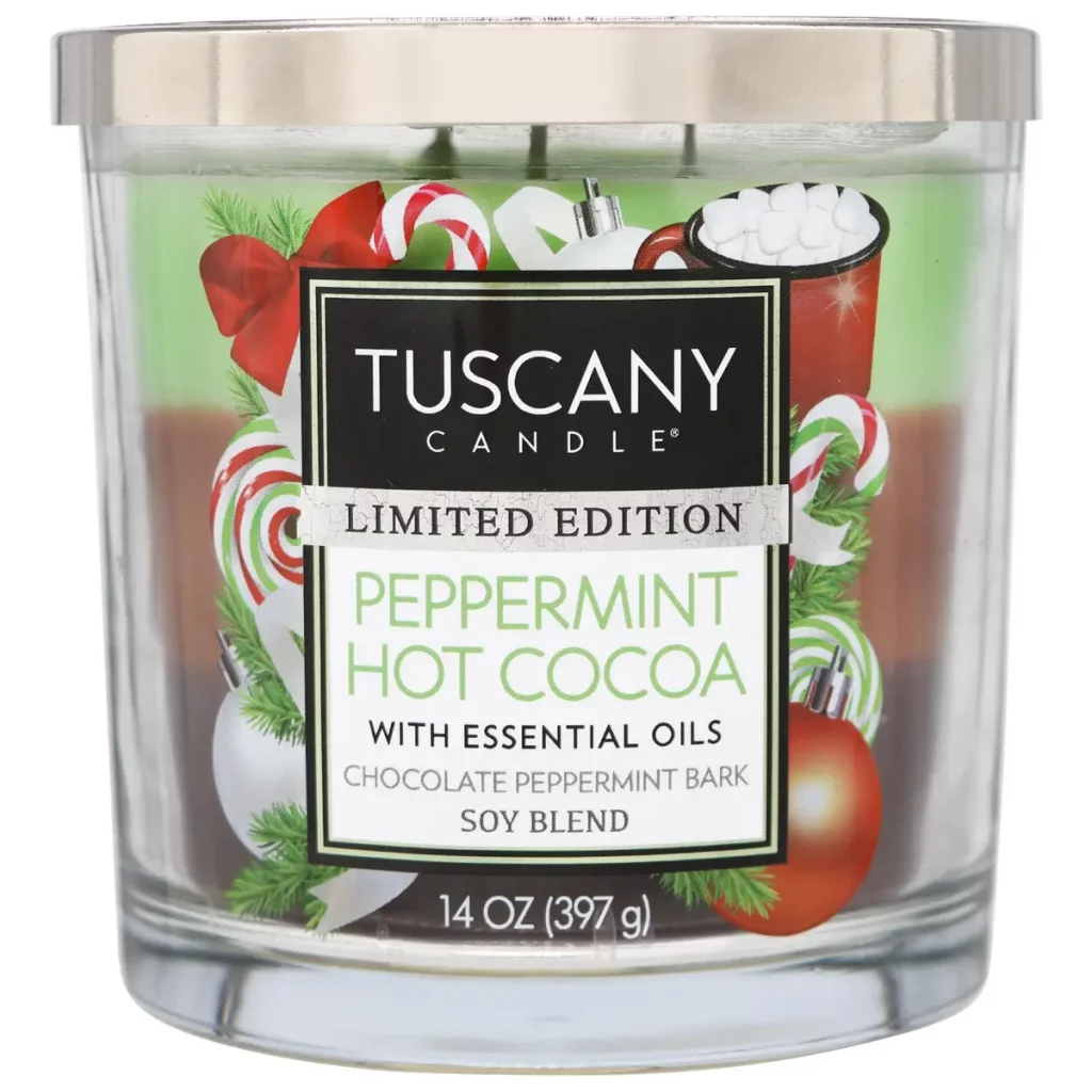 brown and green candle