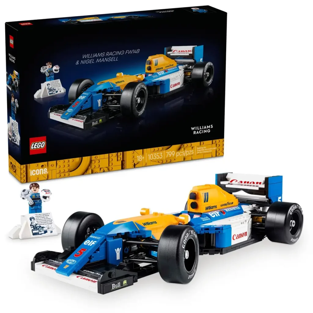 LEGO Icons Williams Racing FW14B & Nigel Mansell