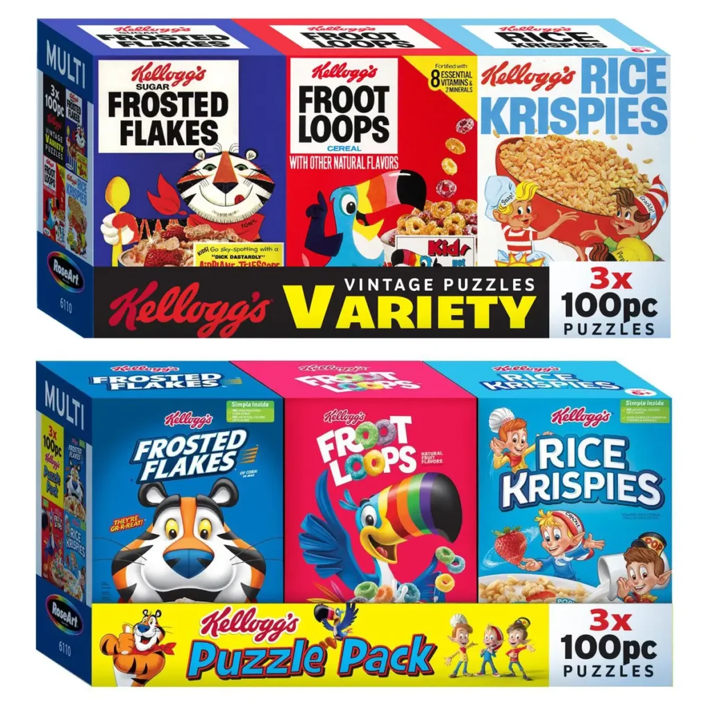 Kellogg's cereal box puzzles