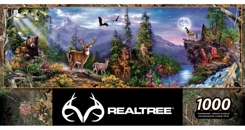 Realtree forest and wildlife panoramic puzzle
