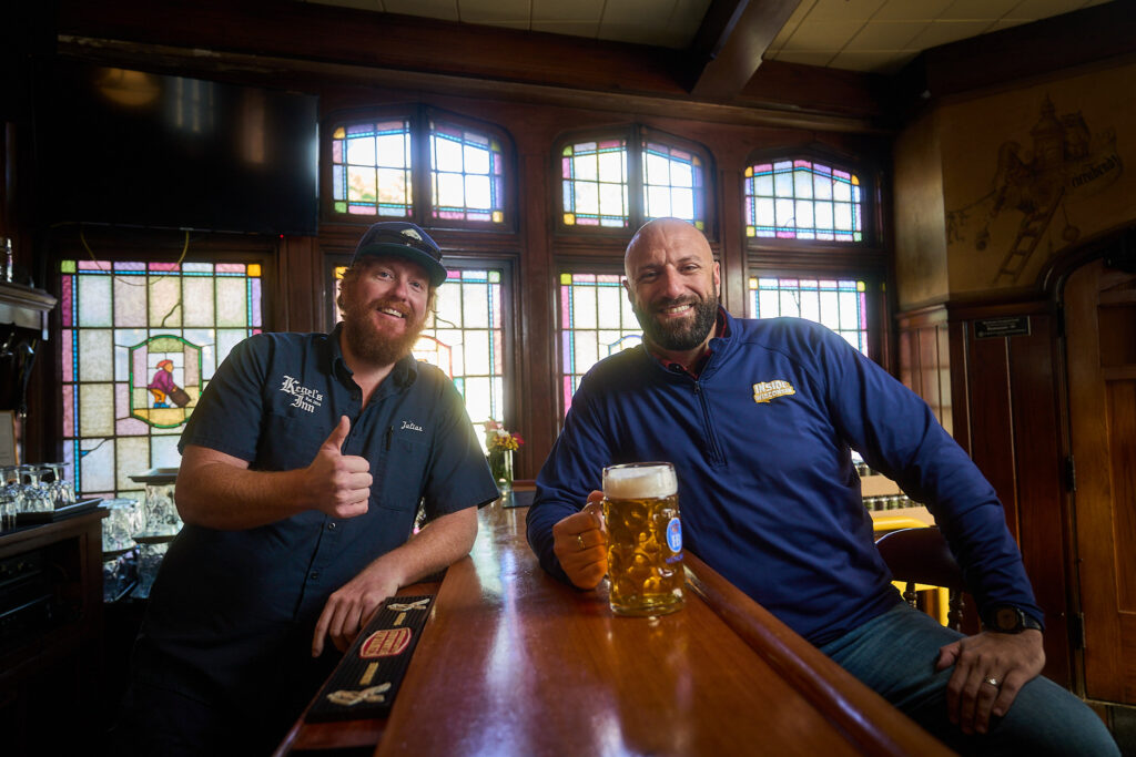 Trevor and Julian at Kegel's Inn