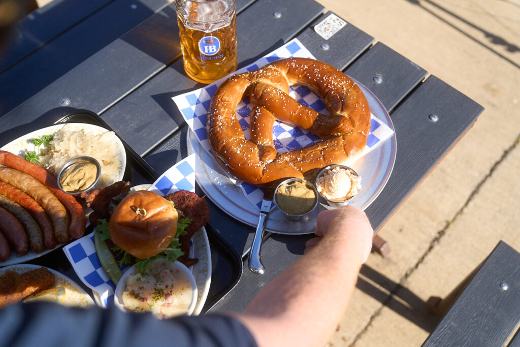 Big pretzel at Kegel's Inn