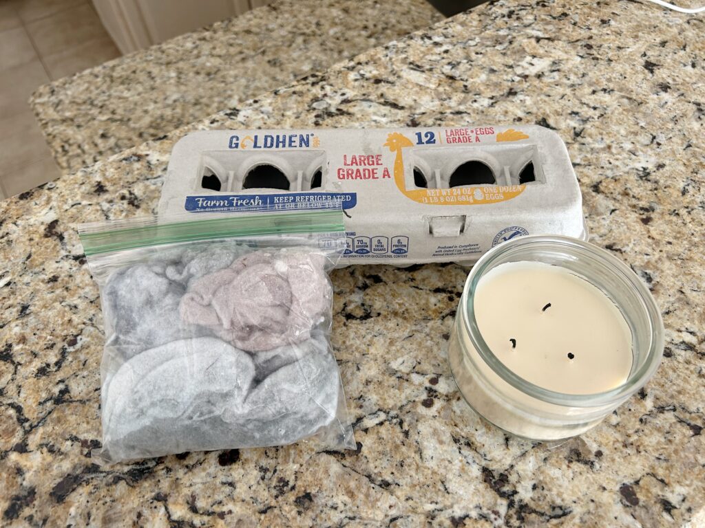 DIY fire starter supplies